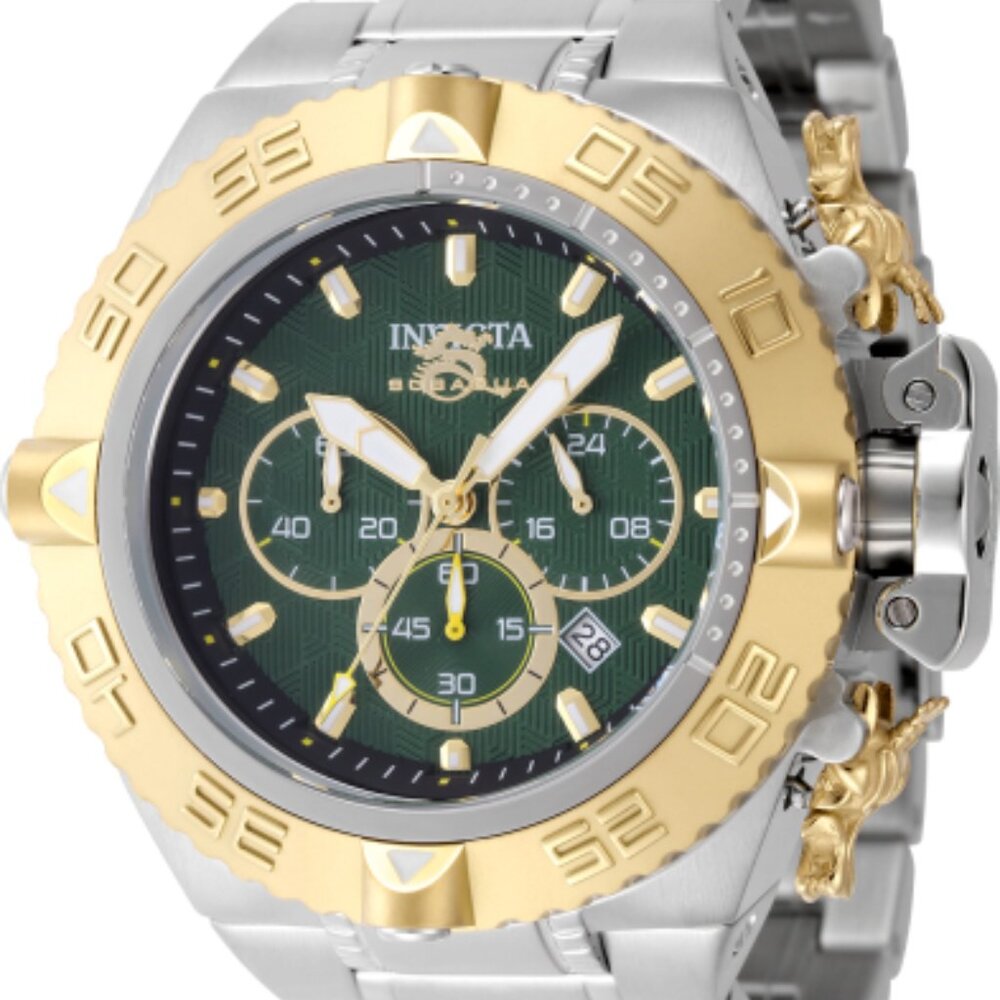 Invicta Men's 50mm Subaqua Noma IV Quartz Chronograph Gold/Silver Tone SS Watch